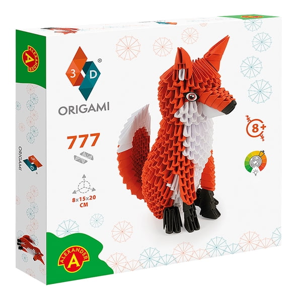 Papel para Manualidad Origami 3D Zorro Alexander A 2573-O