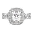 thumbnail image 4 of 10k White Gold Cubic Zirconia Cz Ring, 4 of 9