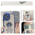 thumbnail image 4 of Funda con espejo y soporte para iPhone 13 Pro Max/13 Pro/13 Pro, funda protectora para PC con diseño de astronauta, 4 of 4