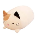 thumbnail image 3 of Almohada bonita con relleno de animales, juguete de peluche, regalos de cumpleaños, almohada para dormir, almohada de Animal para escritorio, fiesta, gato beige, 3 of 9