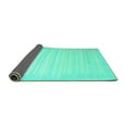 thumbnail image 2 of Ahgly Company Indoor Rectangle Abstract Turquoise Blue Contemporary Area Rugs, 3' x 5', 2 of 4