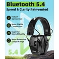 thumbnail image 3 of ZOHAN 035 Bluetooth 5.4 Shooting Ear Protection Earmuff, Active Noise Canceling, Hearing Protection with Sound Amplification-Black, 3 of 7