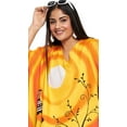 thumbnail image 2 of Gypsie Blu Orange Tribal Plus Size Polyester Long Kaftan Dresses for Women, 2 of 7