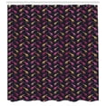 thumbnail image 3 of Ambesonne Giraffe Shower Curtain, Dots Color Silhouettes, 69"Wx84"L, Multicolor, 3 of 3