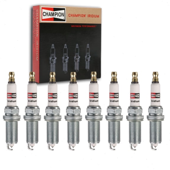 8 pc Champion Iridium Spark Plugs compatible with Dodge Dakota 4.7L V8 2008-2010