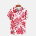 thumbnail image 4 of Short Sleeve Hawaiian Shirts for Men Casual Button Down Shirt Tropical Printed Summer Vacation Beach Shirt, 4 of 6