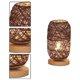 thumbnail image 4 of Lámpara de noche moderna de bambú y ratán - Lámpara de mesa moderna creativa con base de madera - Decoración personalizada - Lámpara LED regulable - Lámpara de noche para sala de estar Zhivalor ZSY-0478, 4 of 5