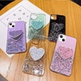 thumbnail image 3 of Compatible with iPhone 14 Bling Heart-Shaped Mirror Case Sparkle Makeup Glitter Luxury Protection Shockproof Cover for Women Girls Who Love Beauty, 3 of 7