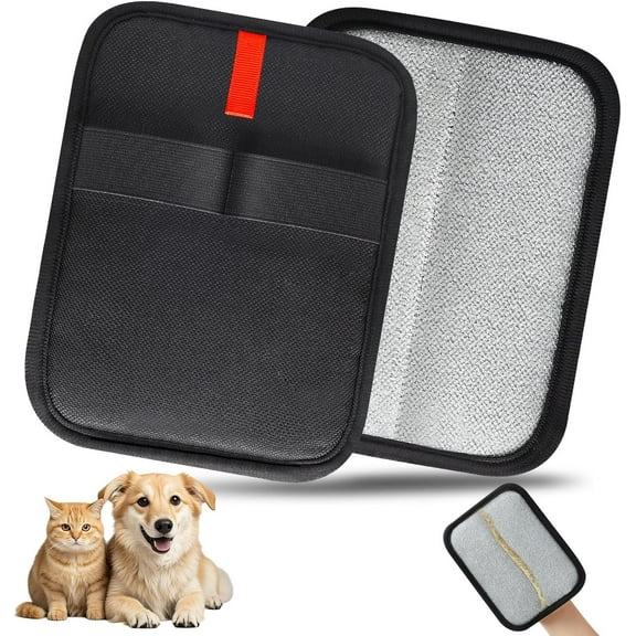 1 Pcs Electrostatic Pet Hair Removal Gloves Brush, Reusable Static Pet Cat Dog Hair Remover Gloves Grooming Brush Couch, Furniture, Carpet, Car Seat, Upgraded Animal Fur Removal Tool