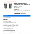 thumbnail image 2 of Rear Air Suspension Spring Set - Compatible with 1997 - 1999 Ford F-250 1998, 2 of 2