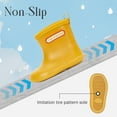 thumbnail image 5 of YYW Toddler Rain Boots,Baby Kids Easy-on Anti-Slip Rain Shoes for Boy Girl Outdoor(Yellow,7 Toddler), 5 of 10