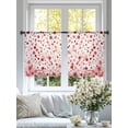 thumbnail image 4 of Red Polka Dot Sheer Curtains for Living Room Bedroom Modern Art Abstract Watercolor Dot Sheer Curtains 54 Inch Long 2 Panels Set Light Filtering Curtain Window Treatments Drapes for Dining Room, 4 of 6