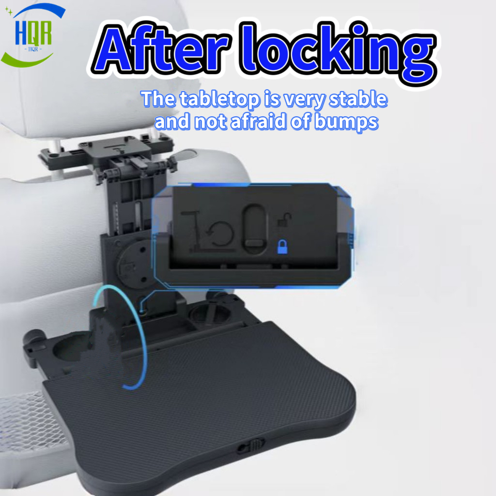 Car Seat Back Storage Table,Auto Tray Mount,Phone and Laptop Stand,Multifunctional,Adjustable,for Adults&Kids,Black