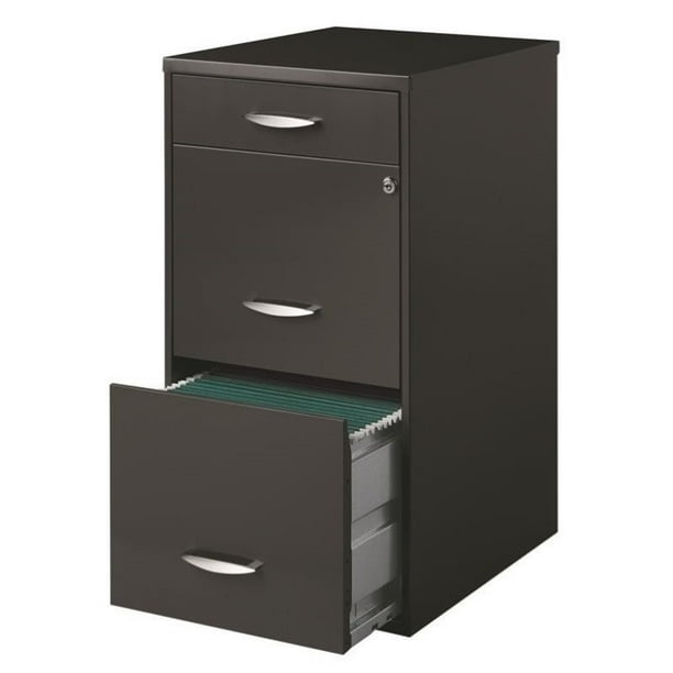 Scranton & Co 3 Drawer File with Letter Sized Hanging Files in