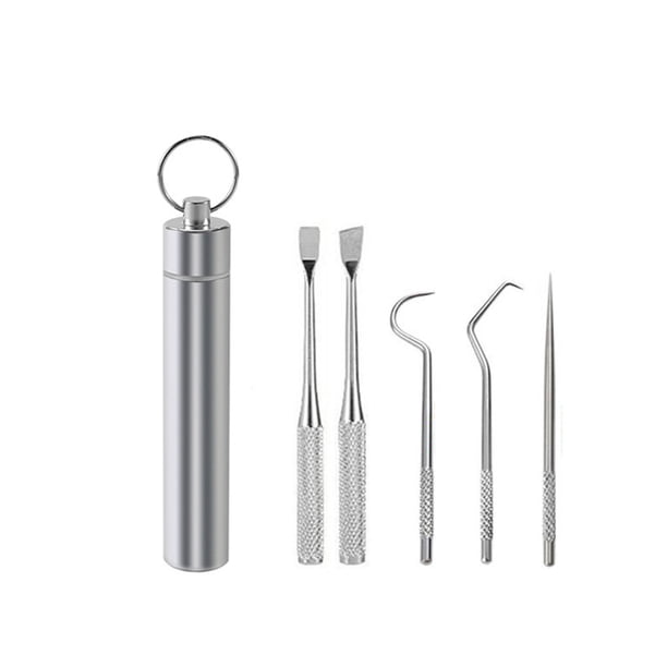 Palillo de acero inoxidable 304 Bearachild para viajes al aire libre 5PCS
