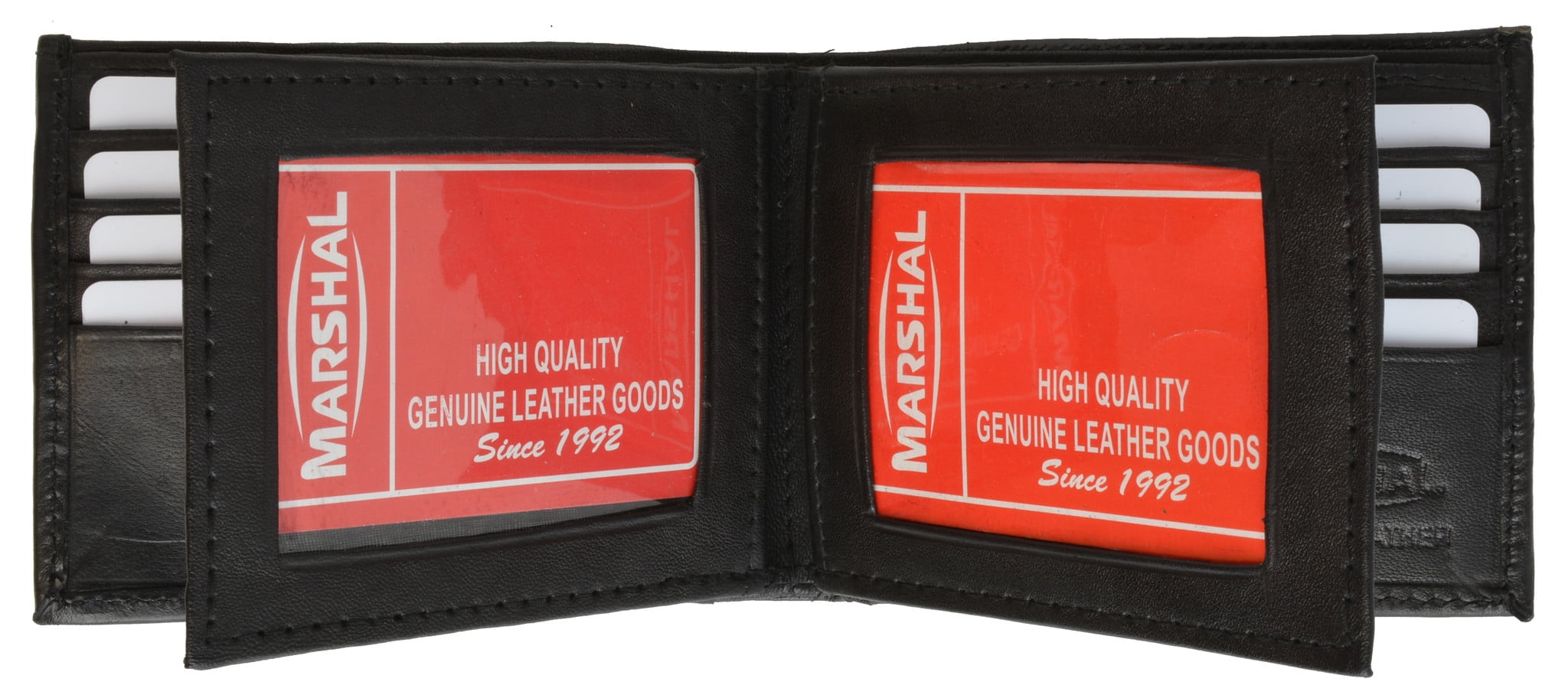 menswallet - Mens Genuine Leather Multi Pocket 3 ID Windows Wallet 1852 ...