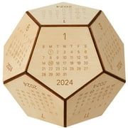 2024 Desk Calendar Wood, Funny Office Gifts for Coworkers, Employee, Boss, Cool Gifts for White Elephant, Christmas Gifts Ideas