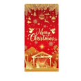 thumbnail image 7 of Ouuluon Festive Christmas Door Curtain, 35X71 inch Hanging Cover for Front Door Wall Holiday Party Decoration, 7 of 7