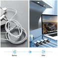 thumbnail image 2 of Paquete de 12 clips para cables, soporte adhesivo para gestión de cables, cargador, clip de retención para oficina, hogar, oficina, coche,, 2 of 2