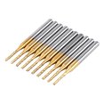 thumbnail image 4 of Fresa de extremo de borde de corte broca de grabado de PCB CNC revestimiento de tungsteno herramienta de corte de vástago de 1/8" 15 mm 10 piezas ANGGREK Otros, 4 of 8