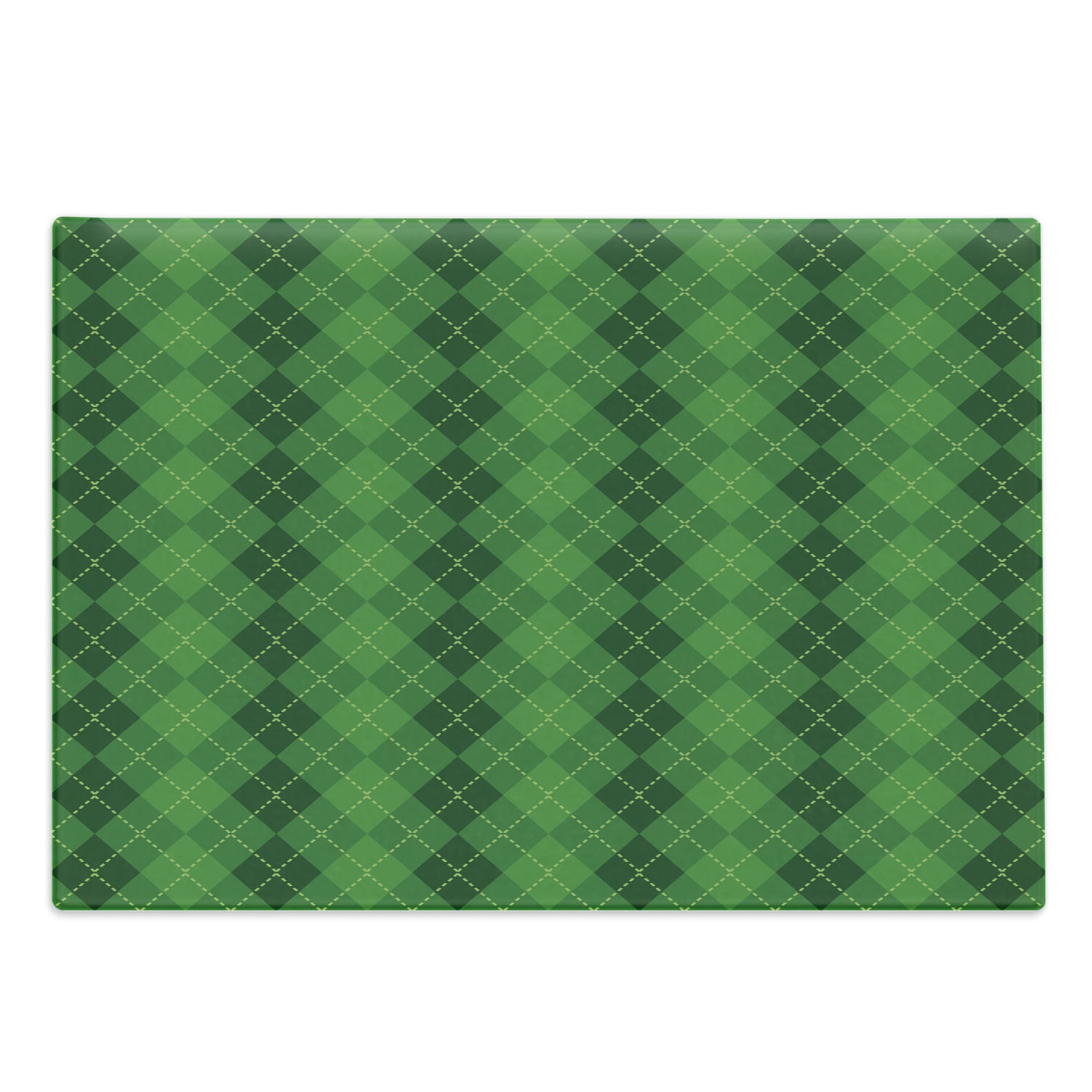 Irish Cutting Board, Trifolium on Vertical Wavy Stripes with Dots Luck
