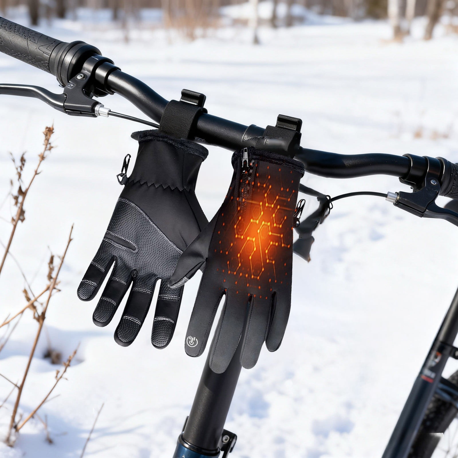 Electric Heated Gloves Rechargeable,Thermal Winter Gloves for Outdoor Activities with Long Lasting Battery Life, Waterproof Cold Weather Gloves for Skiing, Work, Hunting, Camping