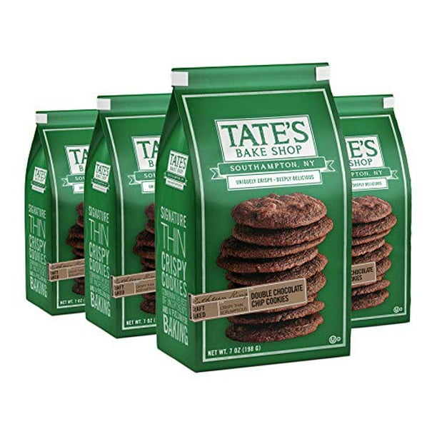 Tate's Bake Shop Thin & Crispy Cookies, Double Chocolate Chip, 7 Oz