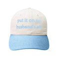thumbnail image 2 of Put It On My Husband's Tab Funny Trucker Hats Women Vintage Adjustable Baseball Cap Embroidery Fashion Trucker Hat, 2 of 5