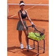 thumbnail image 3 of Weardear Short Skirts for Women with Pockets Mesh Ruffle Patchwork High Waisted Breathable Athletic Tennis Skirts, 3 of 6