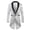 Silver, variant on Men's One Button Long Tailcoat Dress Suit Jacket Sequins Blazer Tuxedos Prom Party Coat Perfermance Costume Dinner Coat Sizes S-2XL Silver