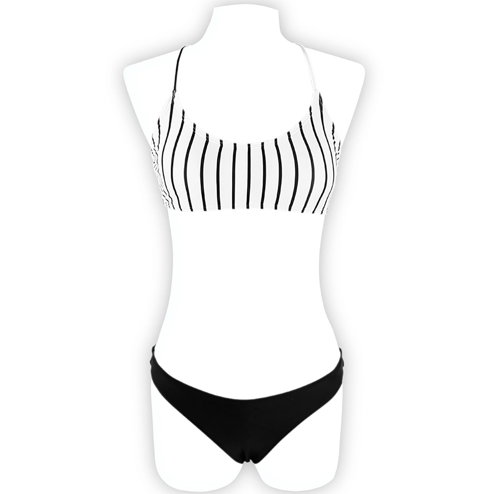 CZHJS Women's Thong Bikini Clearance Swimsuit for Women Striped Cheeky Two Piece Swimwear High