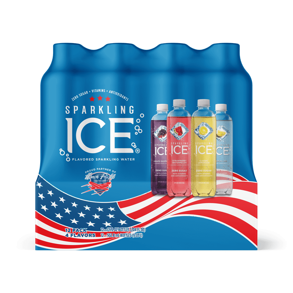 Sparkling Ice® Variety Pack, 17 Fl Oz, 12 Count (Grape Raspberry
