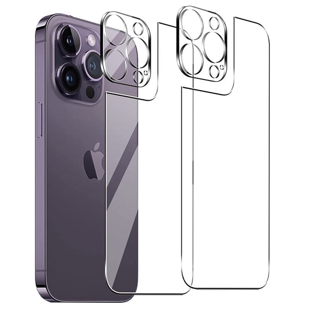 Vidrio Templado 4 en 1 para iPhone 14 13 12 Pro Max Mini 14 Plus, Protector de pantalla trasera con película de lente de cámara para iPhone 14 13 12