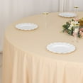 thumbnail image 6 of BalsaCircle 120 in Beige Scuba Polyester Round Tablecloth Party Linens Wedding Events Decorations Supplies, 6 of 8