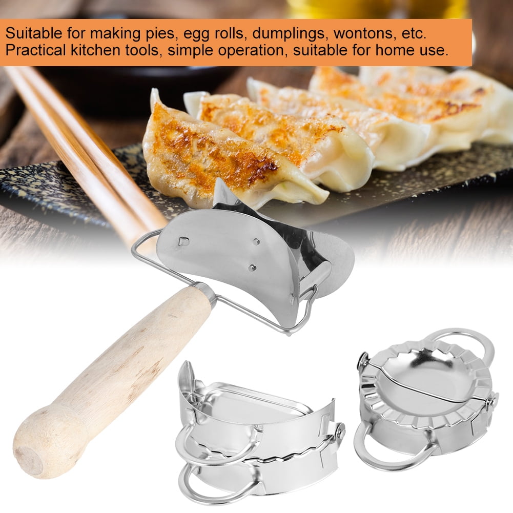 Fdit 304 Stainless Steel Manual Dumpling Maker Set with Dumpling