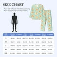 thumbnail image 4 of Salouo Cute Duck Print Button-Front Long Sleeve Pajama Set for Men, Soft 2Pjs Men's Long Sleeve Sleepwear-Small, 4 of 7
