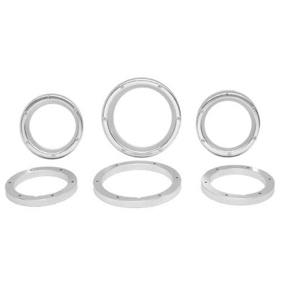 MasterCraft Boat Gauge Pod Bezels 505705 | Billet Aluminum (Set of 6)