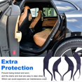thumbnail image 4 of For Zeekr 001 Suede Car Door Kick Pad Door Panel Protective Pad Anti-Dirty Pad, 4 of 5