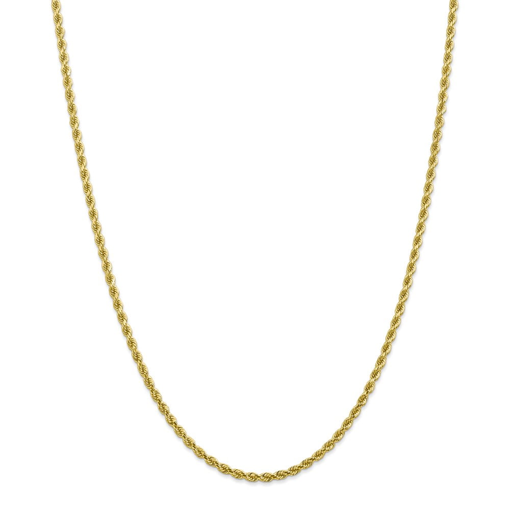 FB Jewels Leslie's 10k Yellow Gold 2.00mm Diamond-cut Rope Chain