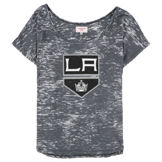 Stadium Chic Womens LA Kings Graphic T-Shirt, Grey, Large