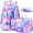Purple, variant on AoDai School Backpacks for Teens 3PCS Set Middle School Bookbag Students Lightweight Durable Casual Outdoor Daypack College