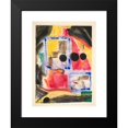 thumbnail image 2 of Fritz Stuckenberg 15x18 Black Modern Framed Museum Art Print Titled - Abstraction; Three Black&nbsp;Circles (1922), 2 of 5