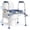 Dark Blue, variant on TRUSTWARMTH Toilet Seat Risers for Seniors, FSA HSA Eligible 450lb Raised Toilet Seat with Handles, Adjustable Width & Height, Tool-Free Assembly, Fit Any Toilet, Dark Blue