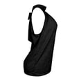 thumbnail image 6 of Black Tank Tops for Women Fashion Summer Tops Casual Top High Neck Sleeveless Tshirt Beach Vacation Loose Fit Shirt, 6 of 6