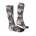 thumbnail image 4 of Lsque Vintage Floral Printed Crew Socks Men's Women's LightWeight Thin Casual Calf Socks ,Knee High Socks,Cotton Socks, 4 of 9