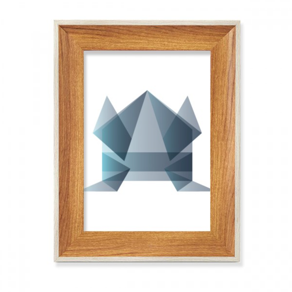 Origa Frog Geometric Shape Desktop Wooden Photo Frame Display Picture Art Painting Multiple Sets
