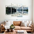 thumbnail image 2 of Elephant Stock Jackson Hole Wall Art - Horizontal Multi Panel Canvas - Living Room Wall Decor - Nature Multi Panel - Gray And Blue Decor - 68" x 42", 2 of 4