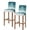 Teal, variant on Nautical Anchor Teal Green Bar Stool Covers Set of 2, Coastal Ocean Ombre Striped Stretch Washable Bar Chair Covers with Backs, Removable Pub Counter Height Chair Cover for Kitchen Dining Room Cafe