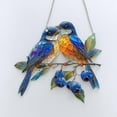 thumbnail image 3 of Vggrvlo Stained Glass Window Hanging Hummingbird Decor with Sunflower Suncatcher for Women, Mom, Grandma Gift for Women Light Catcher Sun Room Decor Village Style, 3 of 5