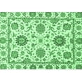 thumbnail image 1 of Ahgly Company Indoor Rectangle Abstract Emerald Green Modern Area Rugs, 2' x 4', 1 of 4